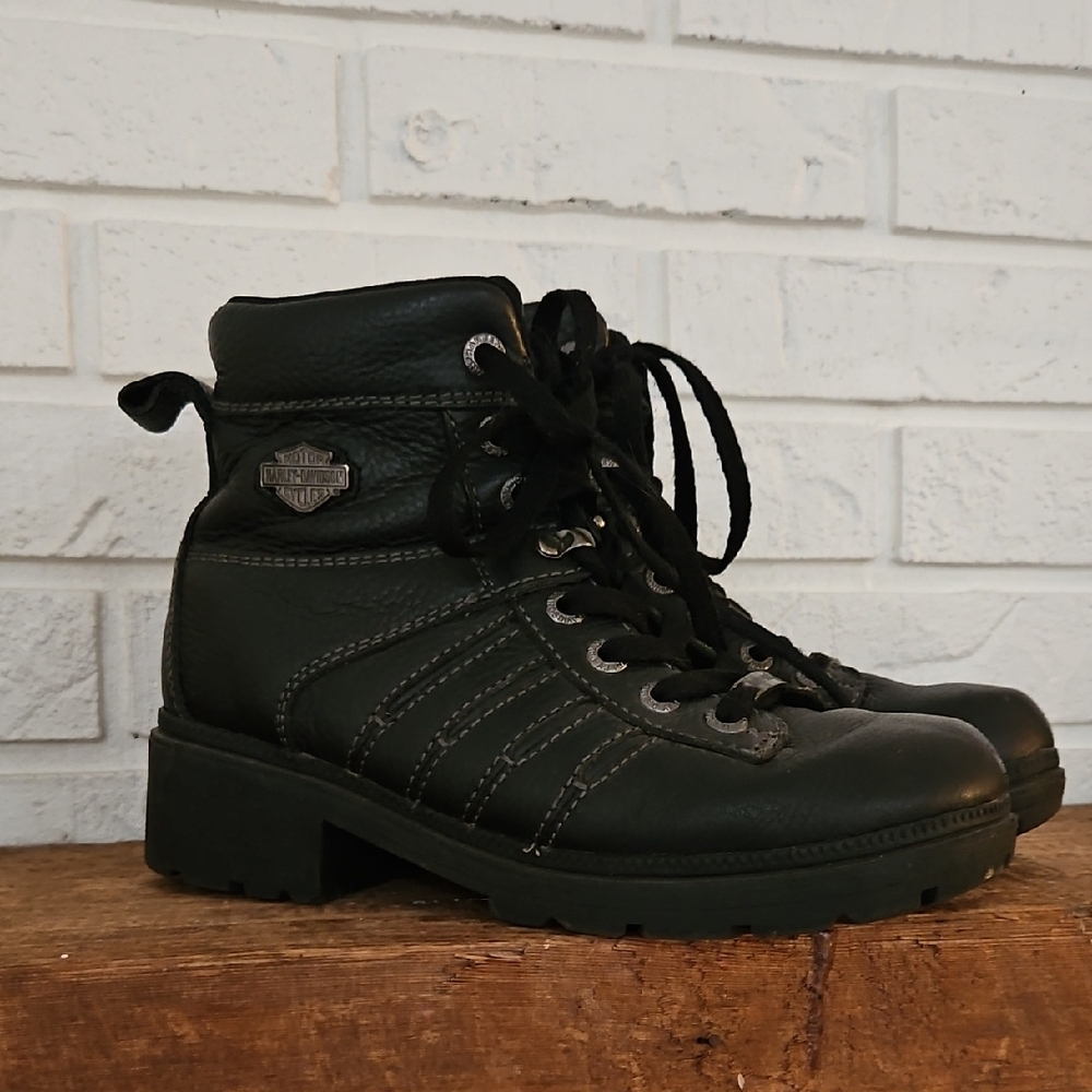 Harley-Davidson Women's Black Moto Boots